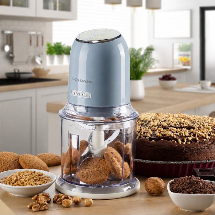 Processador Alimentos Vintage Azul 600ml 400W 2 Velocidades Ariete - 220V - Madel Home