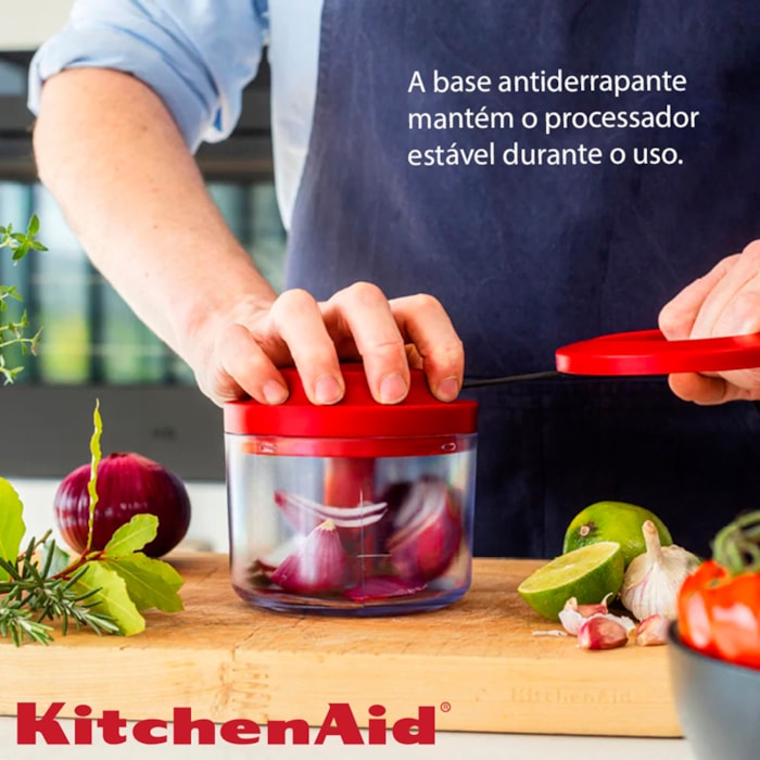 Processador de Alimentos Manual Vermelho KitchenAid - Madel Home