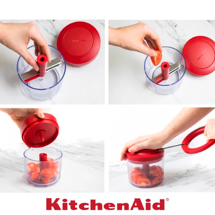 Processador de Alimentos Manual Vermelho KitchenAid - Madel Home