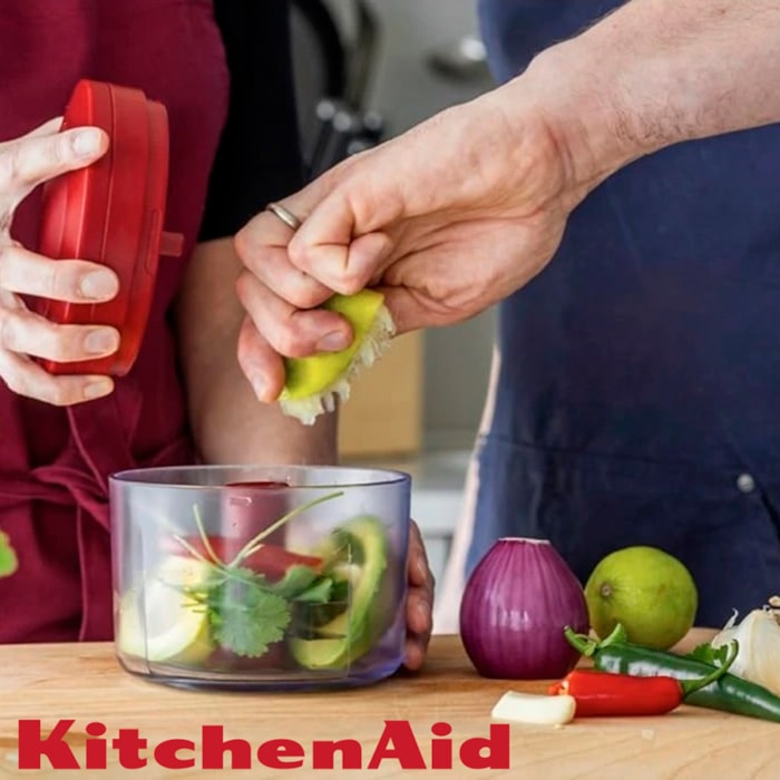 Processador de Alimentos Manual Vermelho KitchenAid - Madel Home