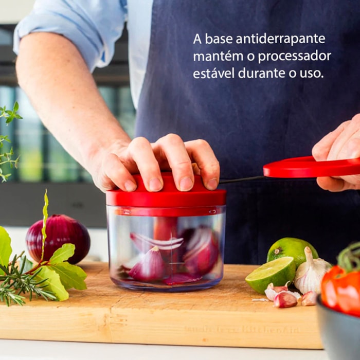 Processador de Alimentos Manual Vermelho KitchenAid - Madel Home