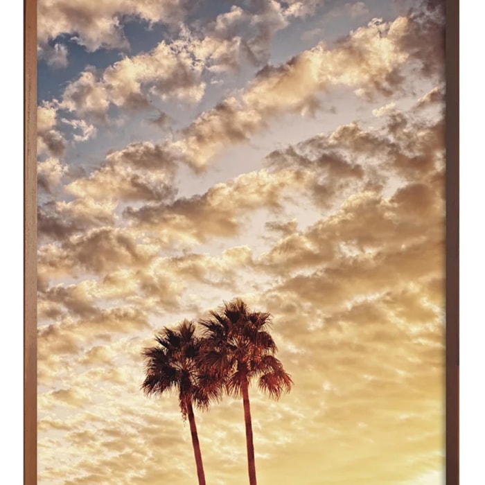 Quadro Decorativo Dois Suspiros em Madeira com Vidro 64x84 cm - Madel Home