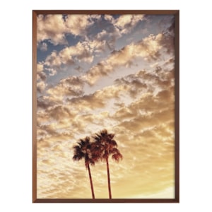 Quadro Decorativo Dois Suspiros em Madeira com Vidro 64x84 cm