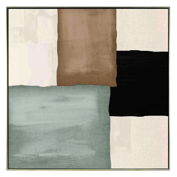 Quadro Decorativo Fiore II em Madeira 93x93 cm - Madel Home