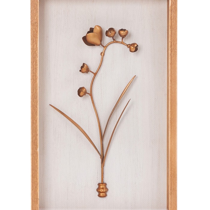 Quadro Decorativo Flower II Nature 26x42 cm - Madel Home