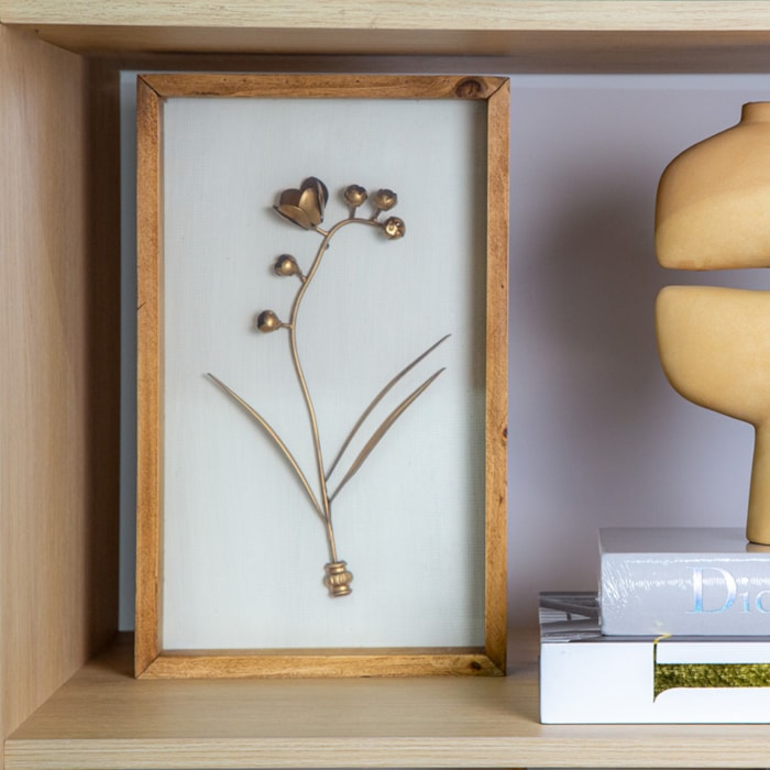 Quadro Decorativo Flower II Nature 26x42 cm - Madel Home