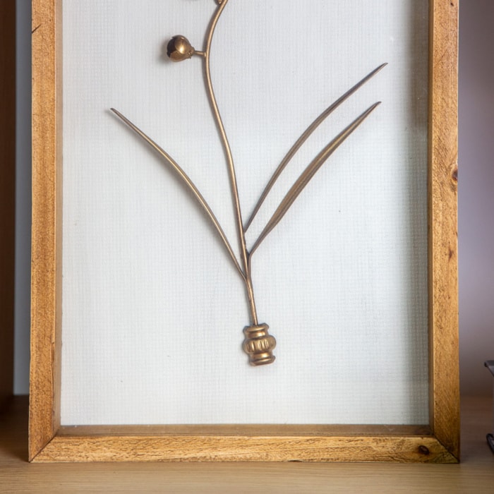 Quadro Decorativo Flower II Nature 26x42 cm - Madel Home