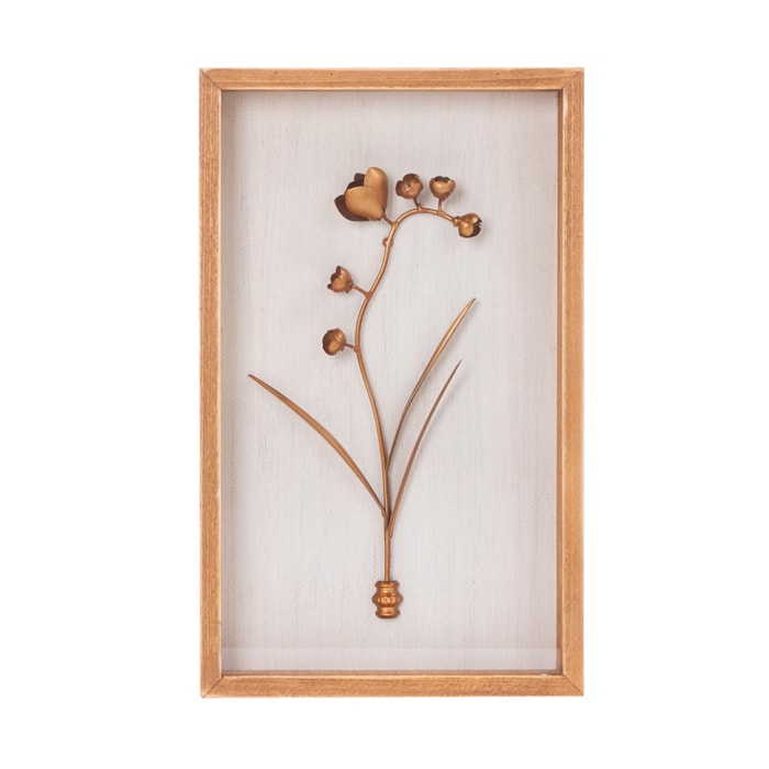 Quadro Decorativo Flower II Nature 26x42 cm - Madel Home