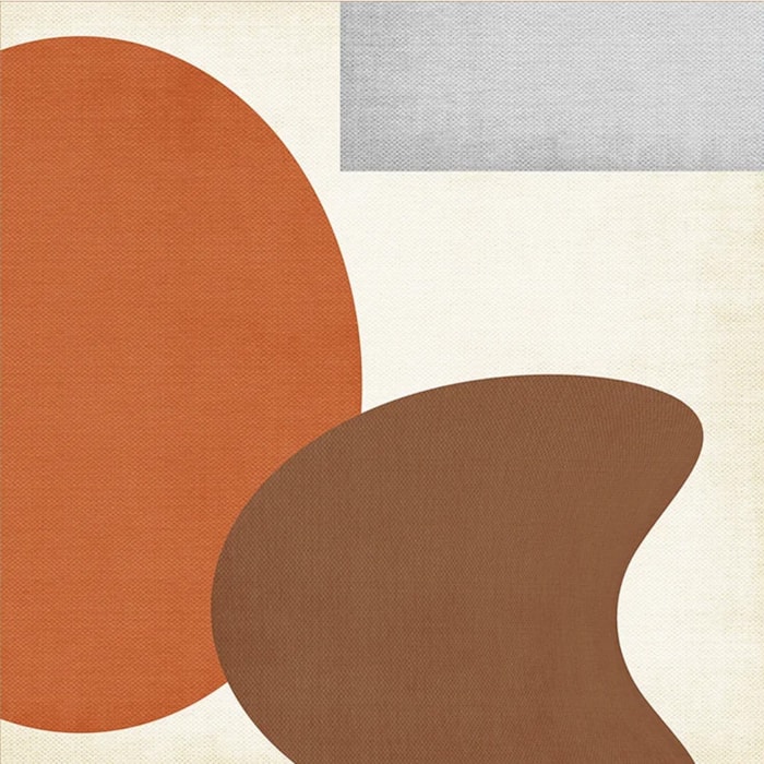 Quadro Decorativo Formas I em Madeira com Vidro 77x77 cm - Madel Home