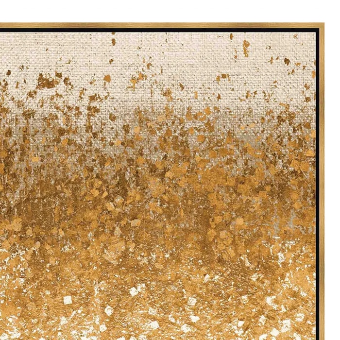Quadro Decorativo Gold em Madeira com Vidro 72x72 cm - Madel Home
