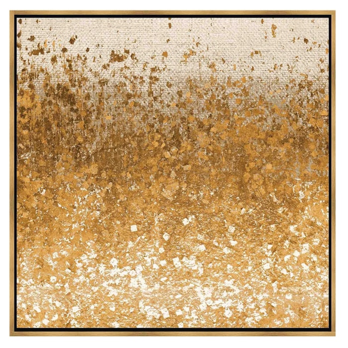 Quadro Decorativo Gold em Madeira com Vidro 72x72 cm - Madel Home