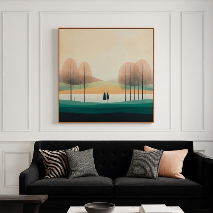 Quadro Decorativo Horizon em Canvas 101x102 cm - Madel Home