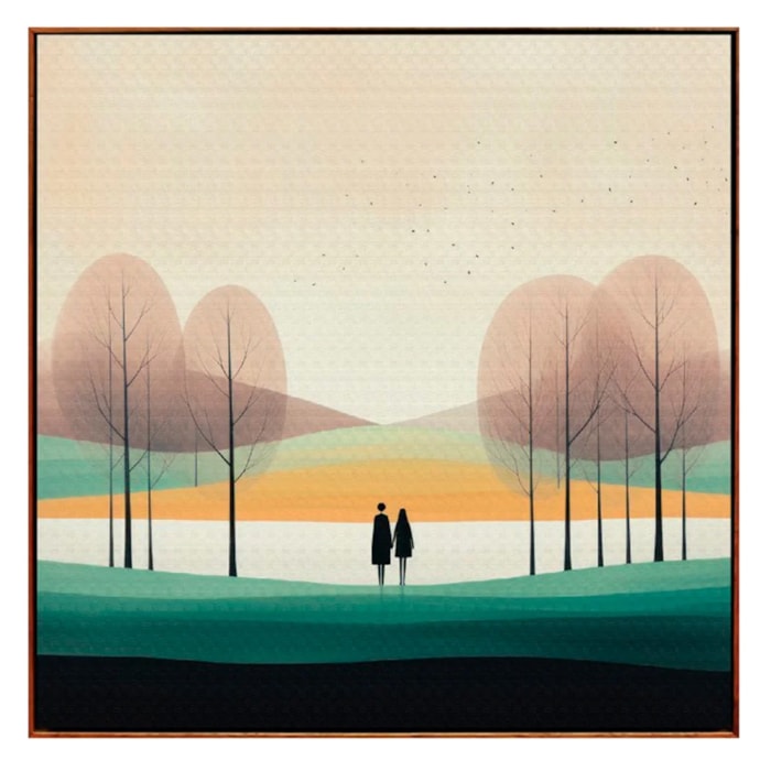 Quadro Decorativo Horizon em Canvas 101x102 cm - Madel Home