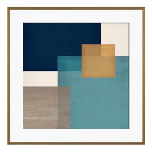 Quadro Decorativo Labirinto em Madeira com Vidro 78x78 cm