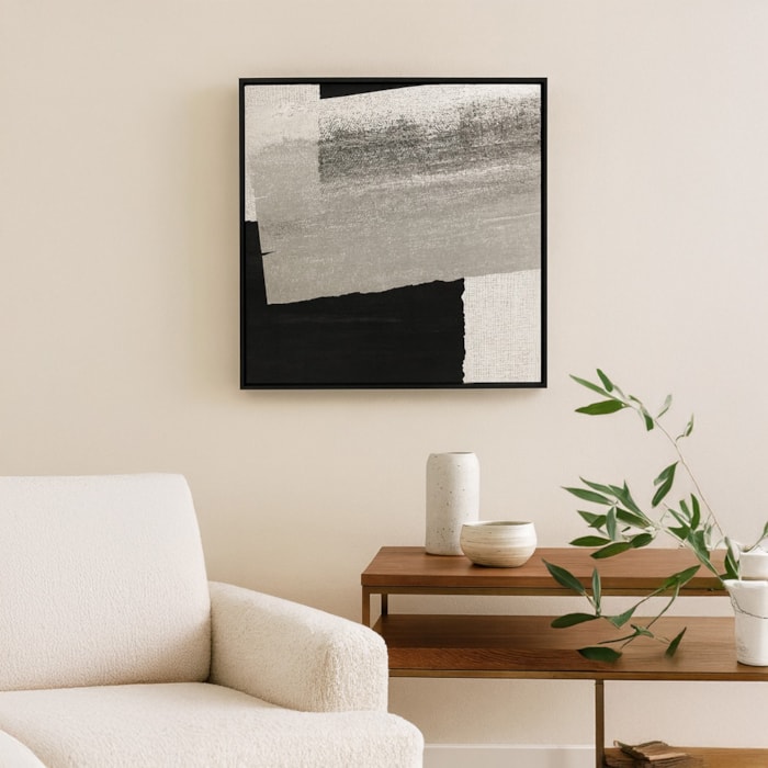 Quadro Decorativo Linea em Madeira 62x62 cm - Madel Home