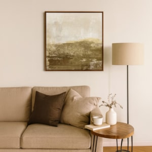 Quadro Decorativo Soleil I em Madeira 93x93 cm