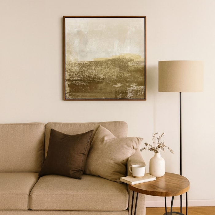 Quadro Decorativo Soleil I em Madeira 93x93 cm - Madel Home