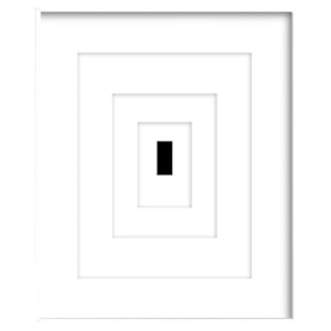 Quadro Decorativo Sopro I em Madeira com Vidro 80x60 cm