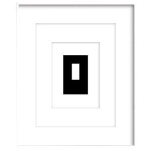 Quadro Decorativo Sopro II em Madeira com Vidro 80x60 cm