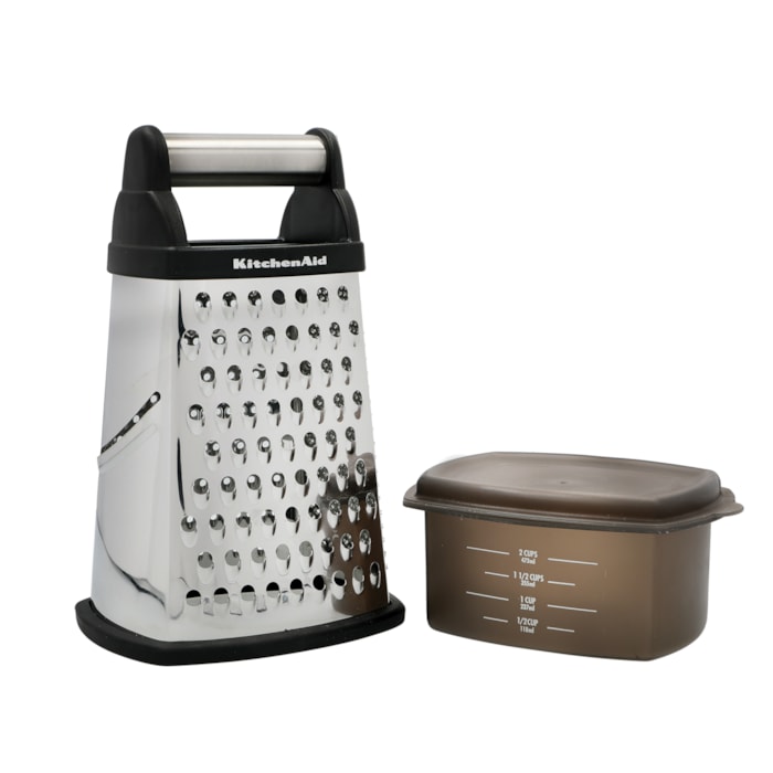 Ralador 4 Faces em Inox com Pote Coletor Preto KitchenAid - Madel Home