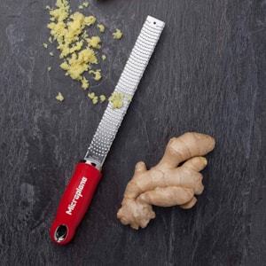 Ralador Zester em Inox Raspas Finas Vermelho Classic Microplane - 30cm