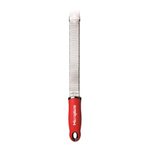 Ralador Zester em Inox Raspas Finas Vermelho Classic Microplane - 30cm
