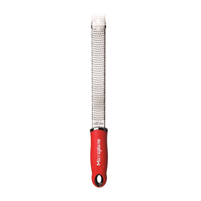 Ralador Zester em Inox Raspas Finas Vermelho Classic Microplane - 30cm - Madel Home