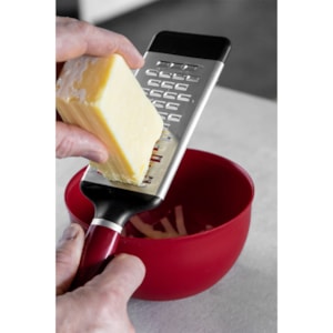 Ralador Zester em Inox Raspas Grossas Vermelho KitchenAid - 33cm