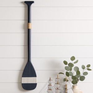 Remo Decorativo de Madeira Preto - 93cm