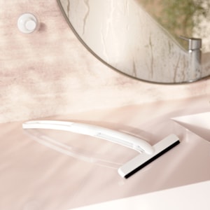 Rodinho Multiuso Flex Adesivo Plástico Abs Umbra Branco
