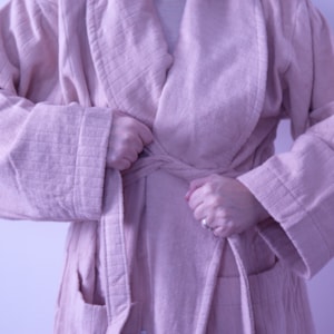 Roupão Stripes Tamanho G 100% Algodão Rosa Buddemeyer
