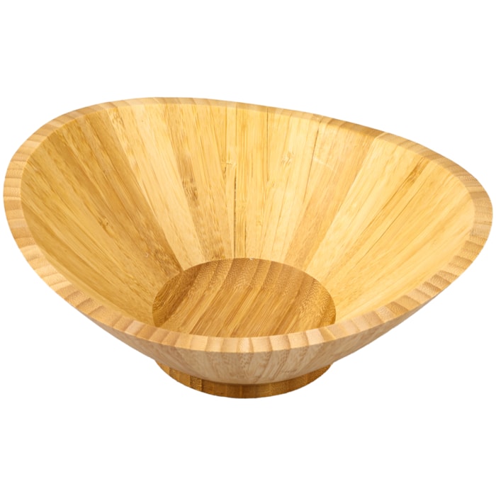 Saladeira Oval em Bambu Natural - 25cm - Madel Home