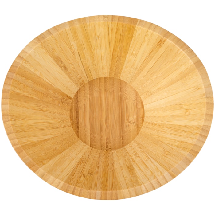 Saladeira Oval em Bambu Natural - 25cm - Madel Home