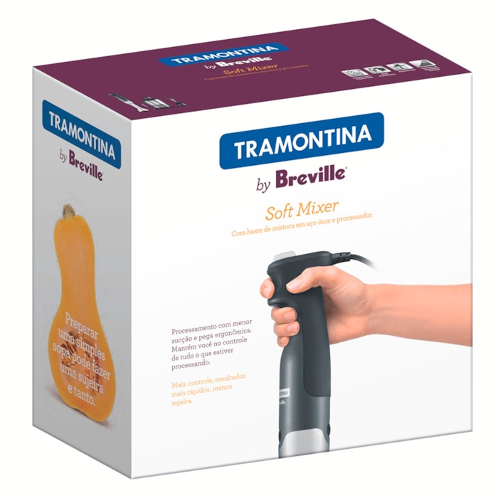 Soft Mixer Aço Inox 15 Velocidades Tramontina by Breville - 127V - Madel Home