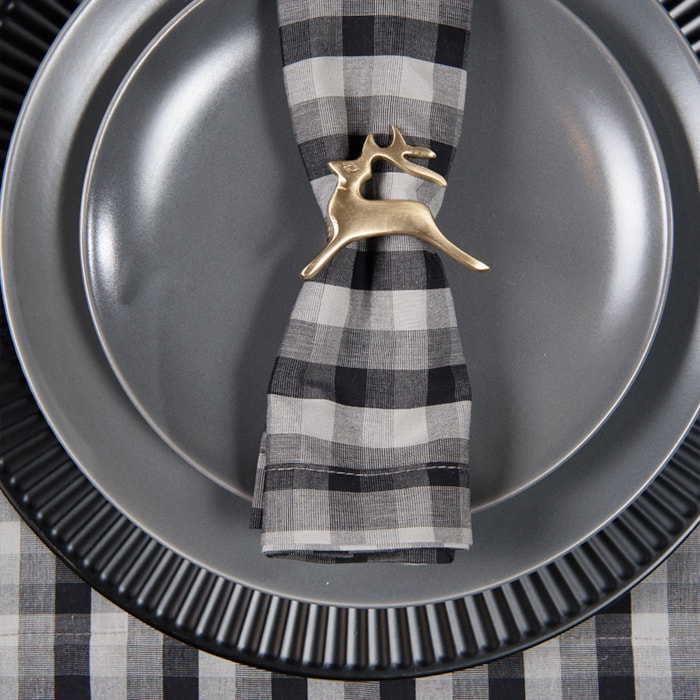 Sousplat Galles Radial Preto - 33cm - Madel Home