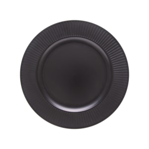 Sousplat Galles Radial Preto - 33cm 