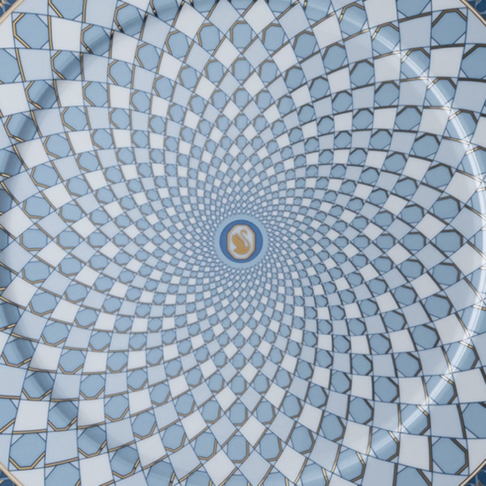 Sousplat Swarovski Porcelana Rosenthal Azul - Madel Home