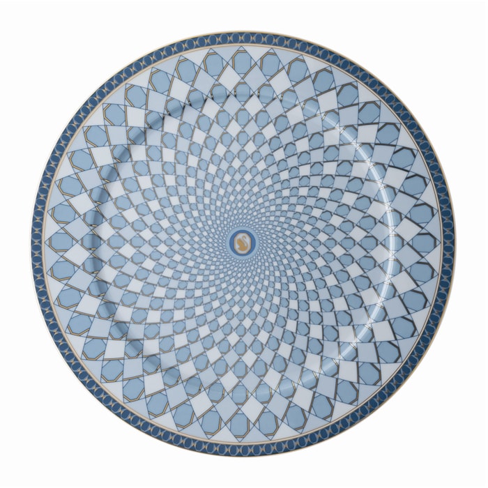 Sousplat Swarovski Porcelana Rosenthal Azul - Madel Home
