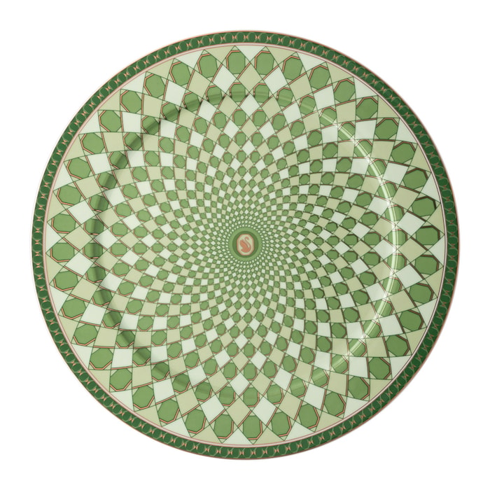 Sousplat Swarovski Porcelana Rosenthal Verde - Madel Home