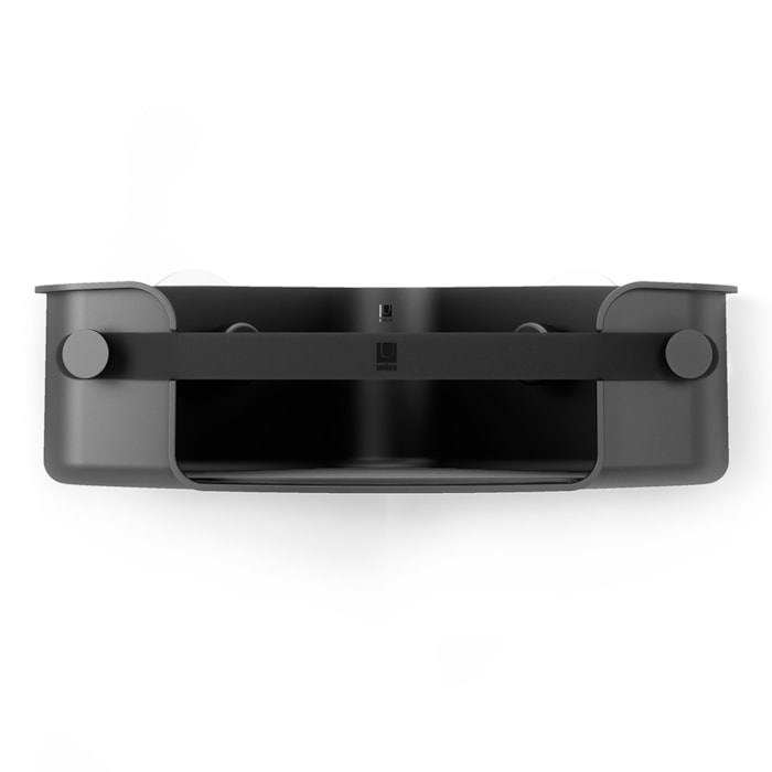 Suporte para Banheiro Canto Flex Adesivo Polipropileno Preto Umbra - Madel Home
