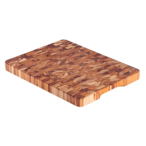 Tábua de Churrasco em Madeira Cubus Teca FSC Tramontina - 40cm