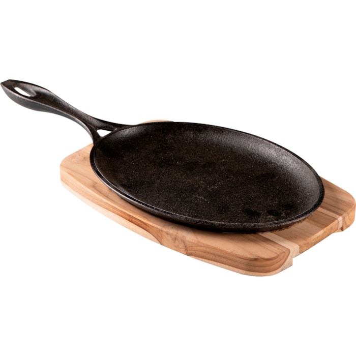 Tábua de Churrasco Mix Grill Ferro com Base em Madeira Tramontina - Madel Home