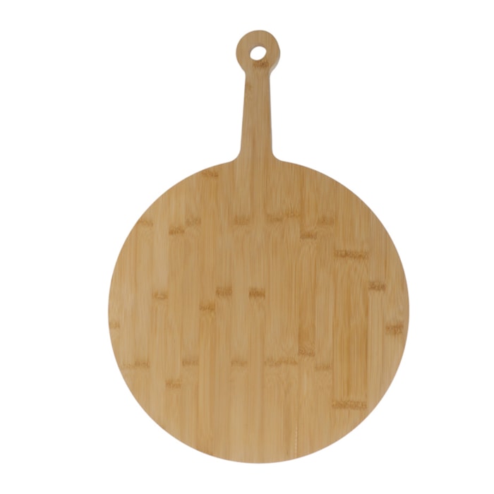 Tábua Redonda de Pizza em Bambu Natural - 58cm - Madel Home