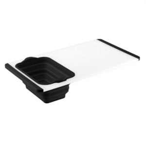 Tábua Retangular de Corte com Escorredor em Plástico Cuisinart - 50cm