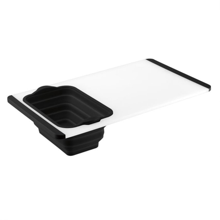 Tábua Retangular de Corte com Escorredor em Plástico Cuisinart - 50cm - Madel Home