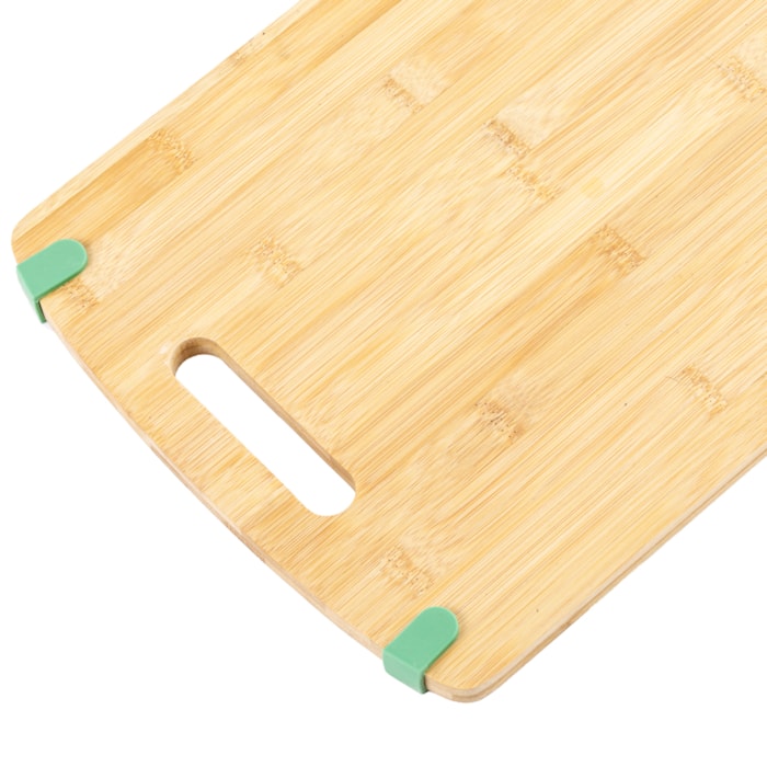 Tábua Retangular de Corte em Bambu Natural - 39cm - Madel Home