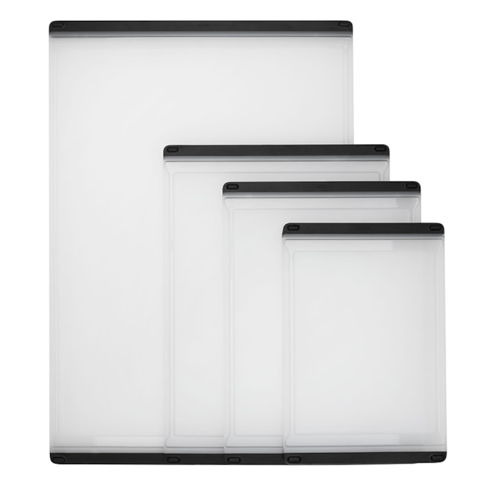 Tábua Retangular de Corte em Plástico Branco Oxo - 27cm - Madel Home