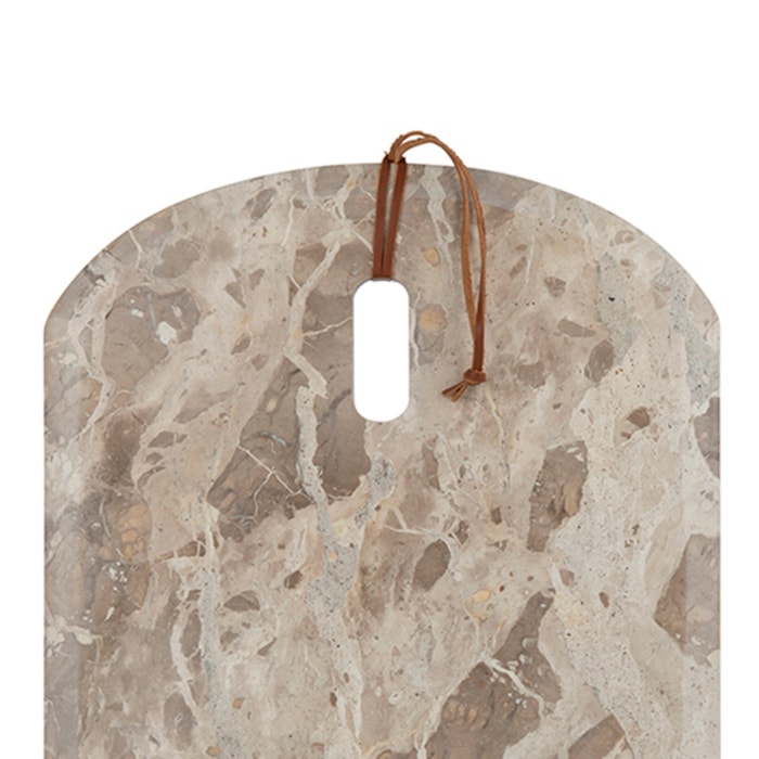 Tábua Retangular de Servir em Mármore Travertino Roma - 45cm - Madel Home