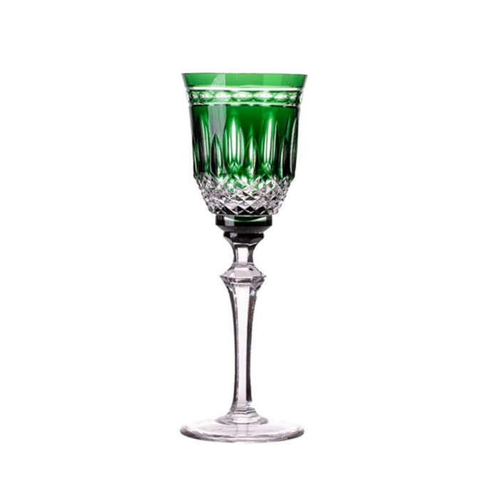 Taça de Cristal para Licor Verde Escuro Strauss - 80ml - Madel Home