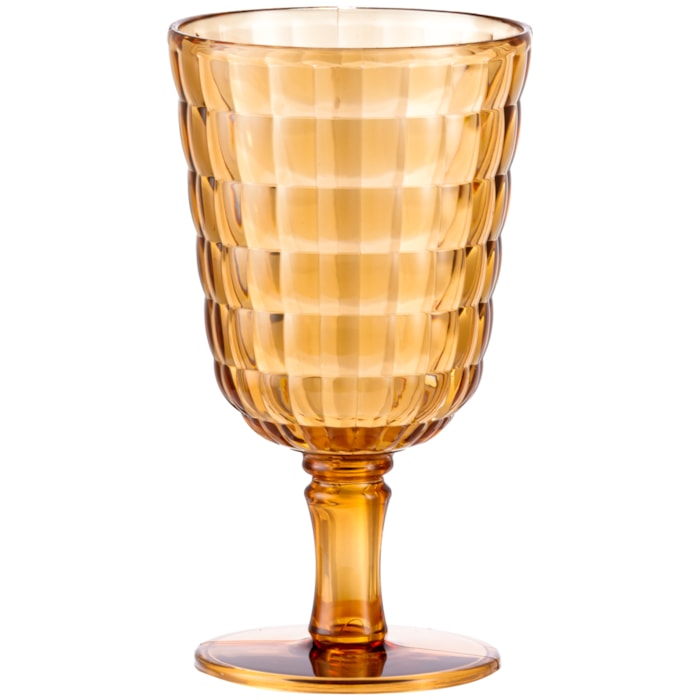 Taça em Acrílico Itacaré Âmbar - 450ml - Madel Home